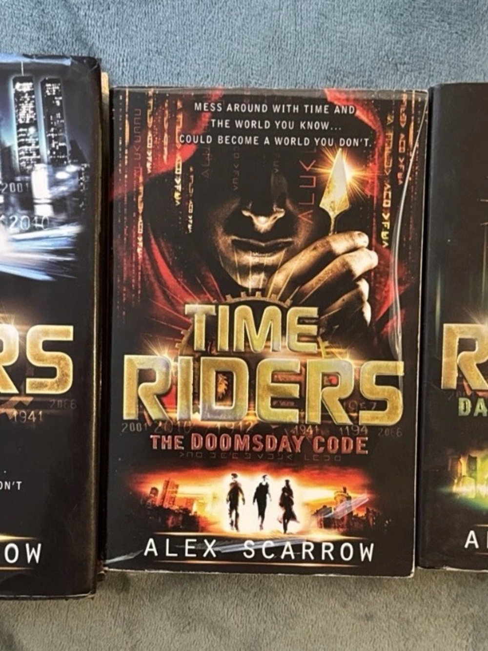 TimeRiders #1 Hardcover By Scarrow PLUS Paperback Doomsday Code And Predator